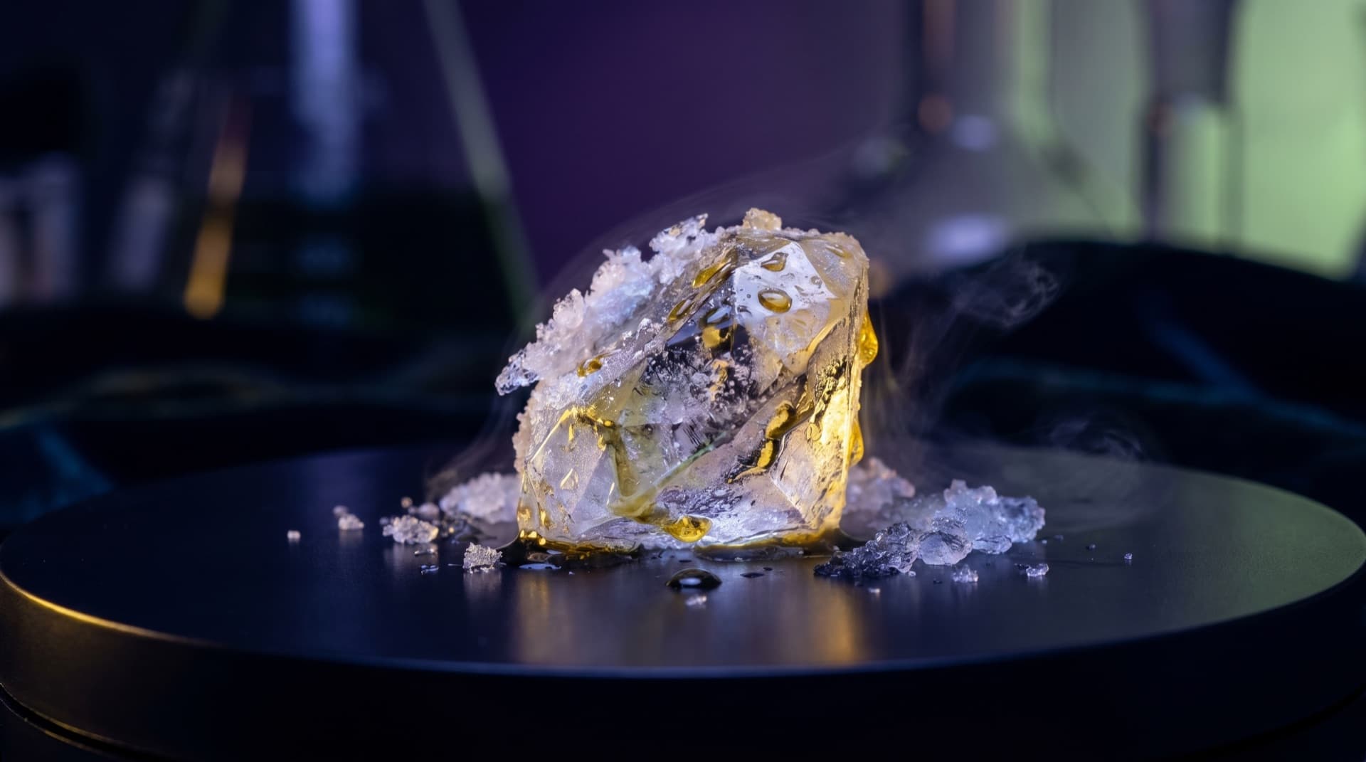 Midnight Melon, Waxx Live Diamonds made in California, fresh-frozen flower, hydrocarbon extraction at -90C