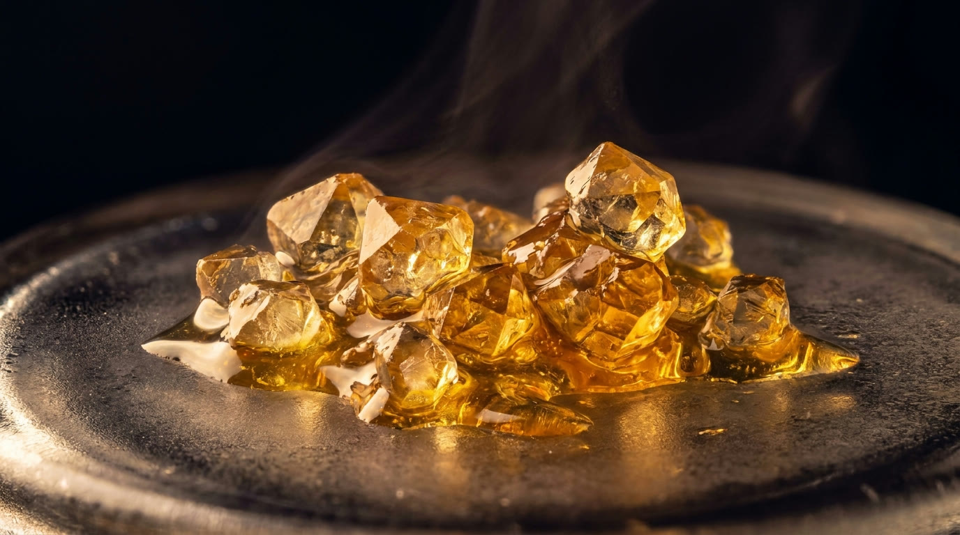 Cannabis extract, diamonds and terpene sauce